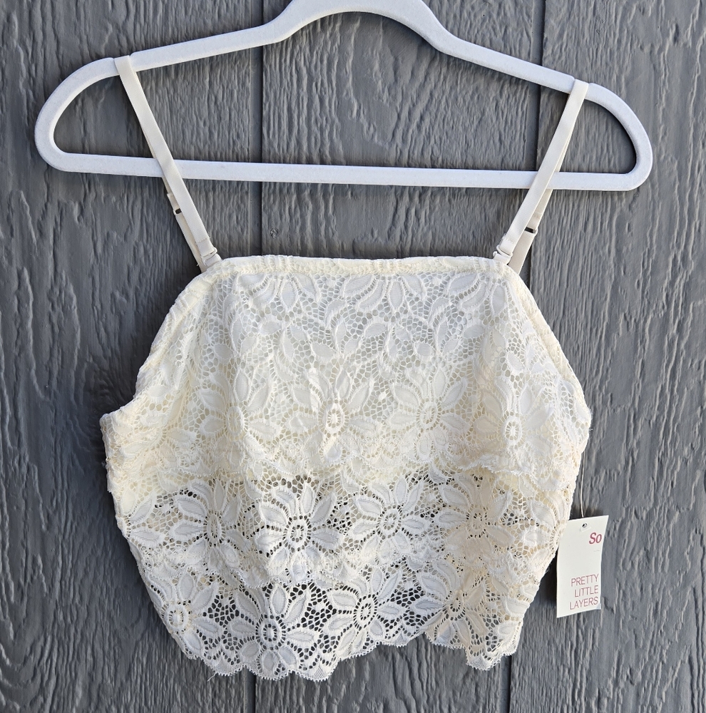 NWT SO Floral Lace Bralette